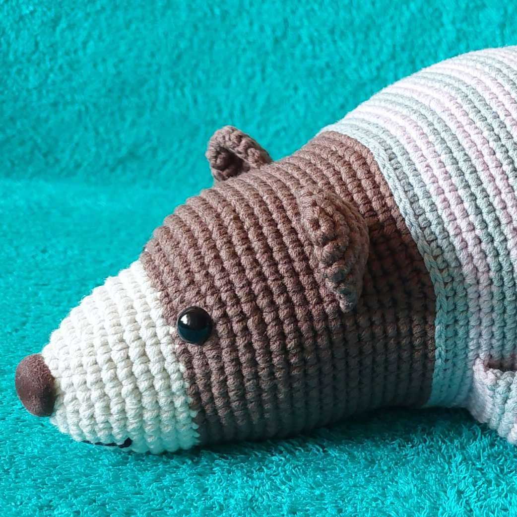 плетена играчка Уморено Мече на една кука цена